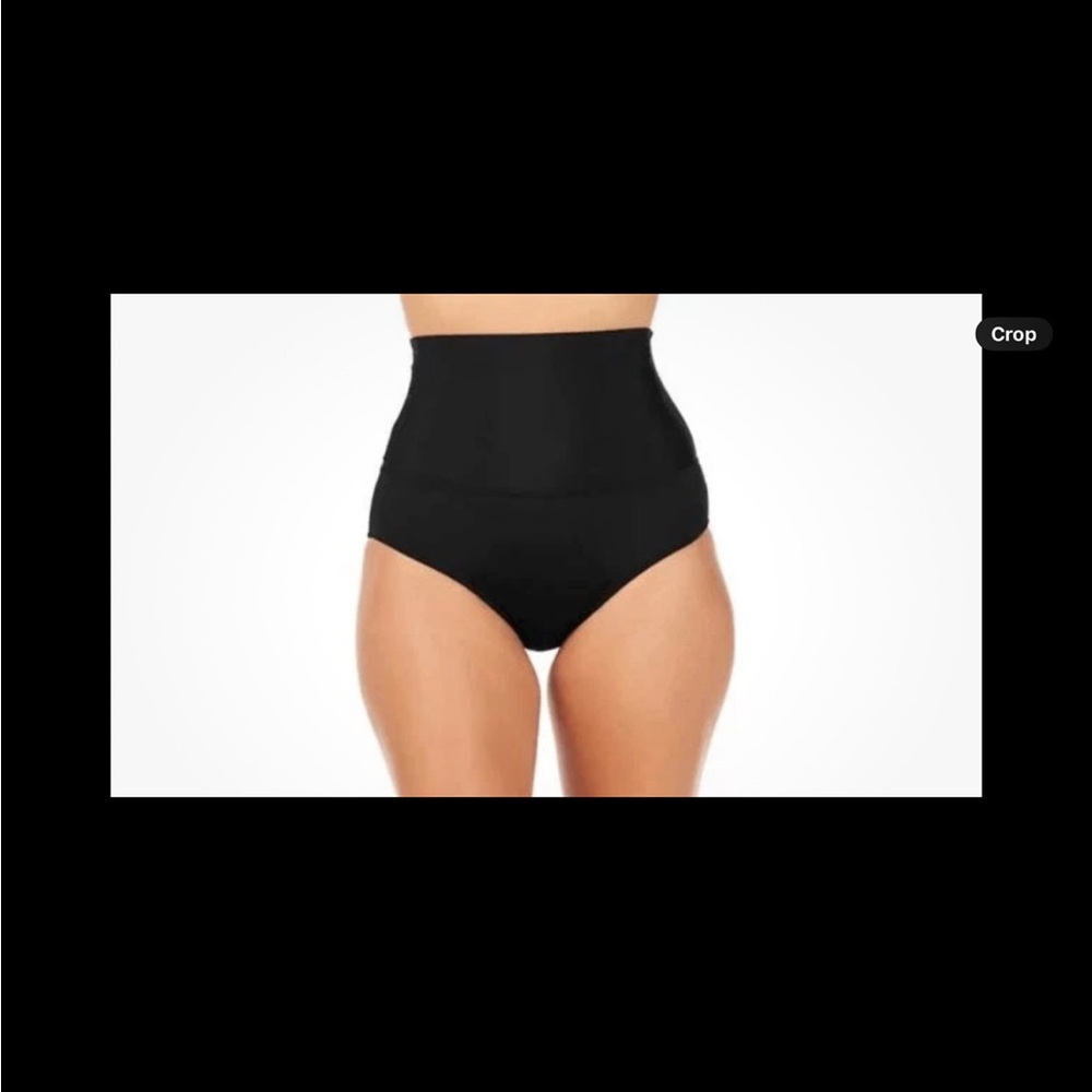 Leilani Tummy Thinner High Rise Swimwear Bottom Size 14 Black